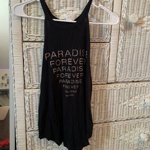 American Eagle halter thank top “Paradise Forever” - S